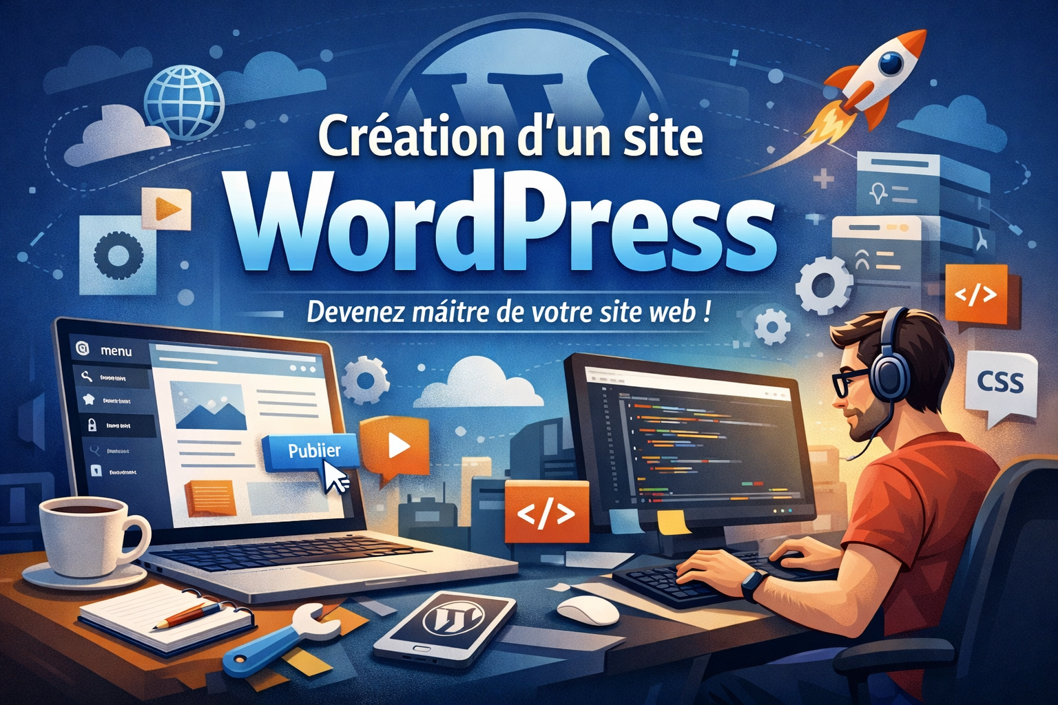 Création d&rsquo;un site WordPress